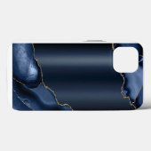 ネイビーブルーの抽象柄 Case-Mate iPhoneケース iPhone 13ケース (裏面 (横))