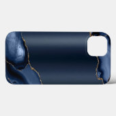 ネイビーブルーの抽象柄 Case-Mate iPhoneケース iPhone 13ケース (裏面 (横))
