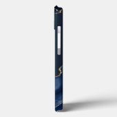 ネイビーブルーの抽象柄 Case-Mate iPhoneケース iPhone 13ケース (裏面 / 左)