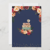 ネイビーブルーの旅行の招待状 招待状 (裏面)