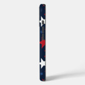 ネイビーブルーの星柄 シームレス パターン Case-Mate iPhoneケース (裏面 / 左)