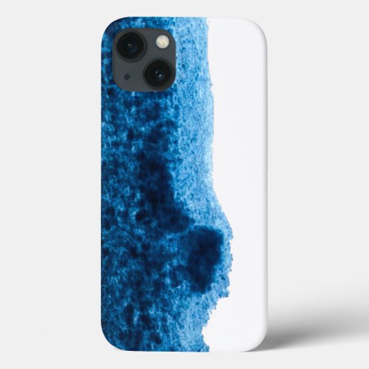 ネイビーブルーの水色のスウィッシュ Case-Mate iPhoneケース (裏面)