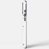 ネイビーブルーの沿岸水彩カスタムイニシャル Case-Mate iPhoneケース (裏面 / 左)