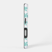 ネイビーブルーの海亀模様  iPhone 16ケース (右側面)