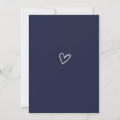 ネイビーブルーの男の子 スプリンクル(ベビーシャワー) 招待状 (裏面)