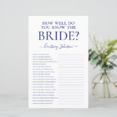 ネイビーブルーの結婚前お祝いゲーム (スタンド正面)