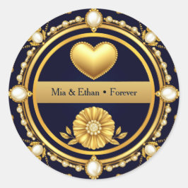 💙 ネイビーブルーの結婚式サンクスギフト 💙 スクエアシール