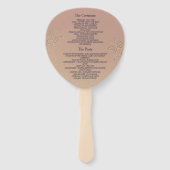 ネイビーブルーの結婚式 ハンドファン (裏面)