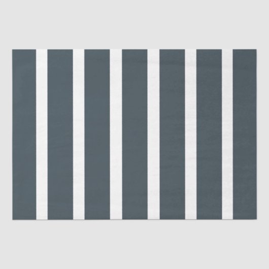 ネイビーブルーの縦縞 薄葉紙 (正面)