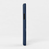 ネイビーブルーの船名と錨 Case-Mate iPhoneケース (裏面/右)