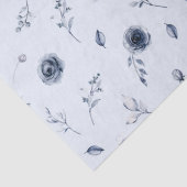 ネイビーブルーの花 薄葉紙 (詳細)