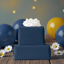 ネイビーブルーの誕生日 ラッピングペーパー