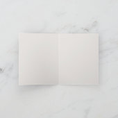 ネイビーブルーの赤ちゃんクマのオリジナルカード ノートカード (内部)