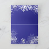 ネイビーブルーの雪の結晶 クリスマス (内部)