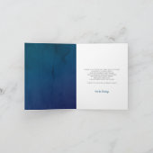 ネイビーブルーの風船 ベビーシャワーのお礼 サンキューカード (内部)