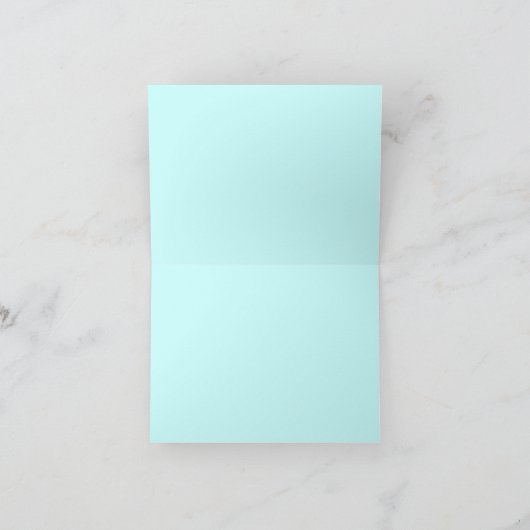 ネイビーブルーの飛行機と赤いハートの感謝カード サンキューカード (内部)