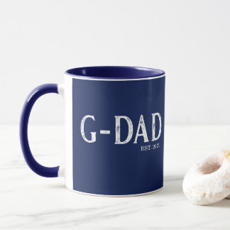 ネイビーブルーのG-Dad設立年 マグカップ