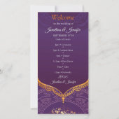 ネイビーブルーまたはバイオレットとマンダラ金ゴールド (正面)