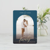 ネイビーブルーやっと結婚&ウィンドウフォトへ セーブザデート (スタンド正面)