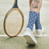 ネイビーブルーアイ不気味パターカッコいいンとおもしろい不気味 ソックス