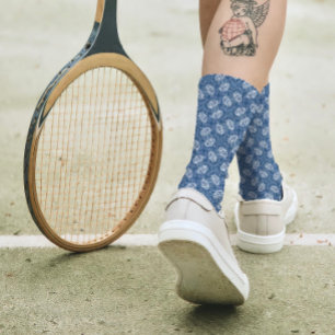 ネイビーブルーアイ不気味パターカッコいいンとおもしろい不気味 ソックス