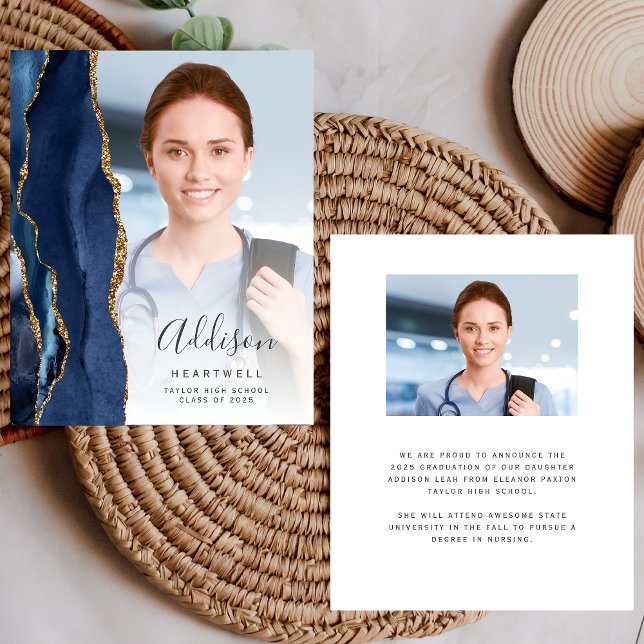 ネイビーブルーアガテ写真2025卒業発表 (クリエイターアップロード済み)