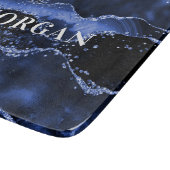 ネイビーブルーアガテ大理石名 カッティングボード (角)