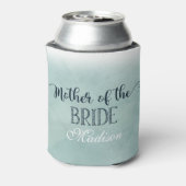 ネイビーブルーアクアウォーターカラーマザーオブザブライド 缶クーラー (缶裏面)