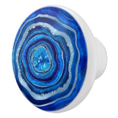 ネイビーブルーアゲエデジタルアート セラミックノブ (右)