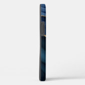 ネイビーブルーアゲートゲード金ゴールドモノグラムケースメイトiPho Case-Mate iPhoneケース (裏面 / 右)