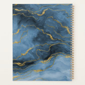 ネイビーブルーアゲートジオードモノグラム プランナー手帳 (裏面)