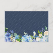 ネイビーブルーアジサイ結婚ズフローラ情報詳細 エンクロージャーカード (裏面)