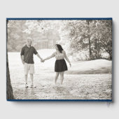 ネイビーブルーアディロンドック結婚チェア ゲストブック (裏面)