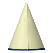 ネイビーブルーアルマジロパーソナライズされたバースデーパーティー パーティーハット (裏面)