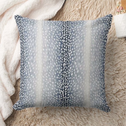 ネイビーブルーアンテロープアクセント枕 クッション (ブランケット)