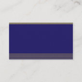 ネイビーブルーアールデコポ結婚ス座席表 プレイスカード (裏面)