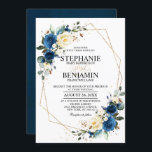 ネイビーブルーイエローローズボホ幾何結婚的な外観 招待状<br><div class="desc">美しいフローラボーモダンホ幾何学的結婚式招待状は手の水の色のフローラグラフィック絵を描ス/バラの濃厚な色調のネイビーブルーとイエロー/ピーチと手のレタリングのスタイルフォントを備え魅力的ている。カスタマイズに関して連絡は救済私に連絡してくださいもし。または、このデザインを使用して他の製品が必要。</div>