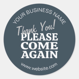 ネイビーブルーインスパイアヴィンテージありがとう ラウンドシール