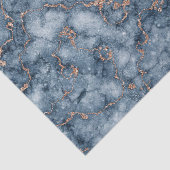 ネイビーブルーウィズグリッターバラ金ゴールドマーブルデザイン 薄葉紙 (詳細)