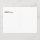 ネイビーブルーウォーターのカラーフローラの移行のお知らせ 案内ポストカード (裏面)