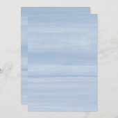 ネイビーブルーウォーターカラーグラデーション招待状 招待状 (正面/裏面)