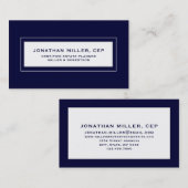 ネイビーブルーエステートプランナー 名刺 (正面/裏面)