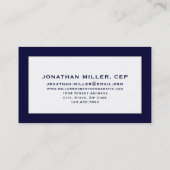 ネイビーブルーエステートプランナー 名刺 (裏面)