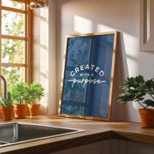 ネイビーブルーエレガントクリスチャン引用文