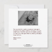 ネイビーブルーエレガントダマスクハッピーハヌッカホリデイ シーズンカード (裏面)