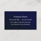 ネイビーブルーエレガント弁護士名刺 名刺 (裏面)