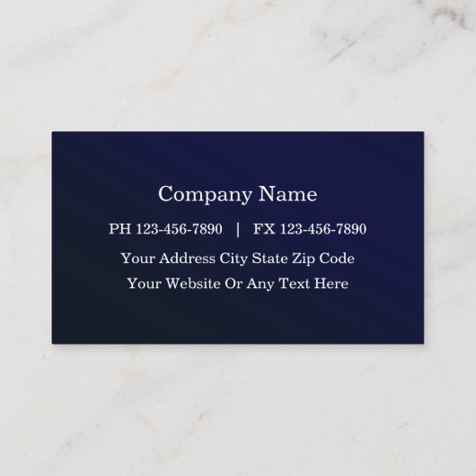 ネイビーブルーエレガント弁護士名刺 名刺 (裏面)