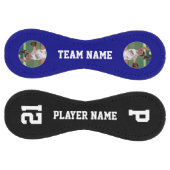 ネイビーブルーカスタムソフトボール選手の写真名番号 ソフトボール (パネル)