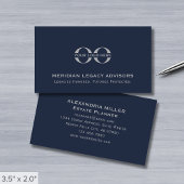 ネイビーブルーカスタムロゴ 名刺