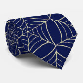 ネイビーブルーカッコいいコブUncanny不気味ハロウィーン ネクタイ (ロール)